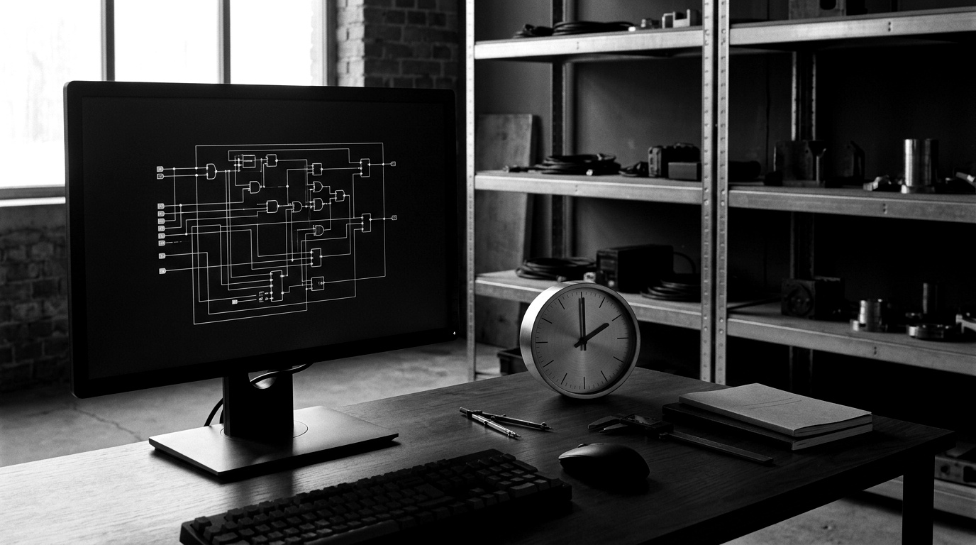 A darkened OT workstation at 02:00 showing a public GitHub gist with proof-of-concept exploit code against an industrial controller